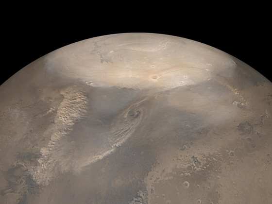 Разрастание полярной шапки Марса