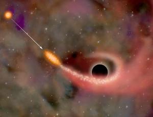 Поглощение черной дырой близкой звезды