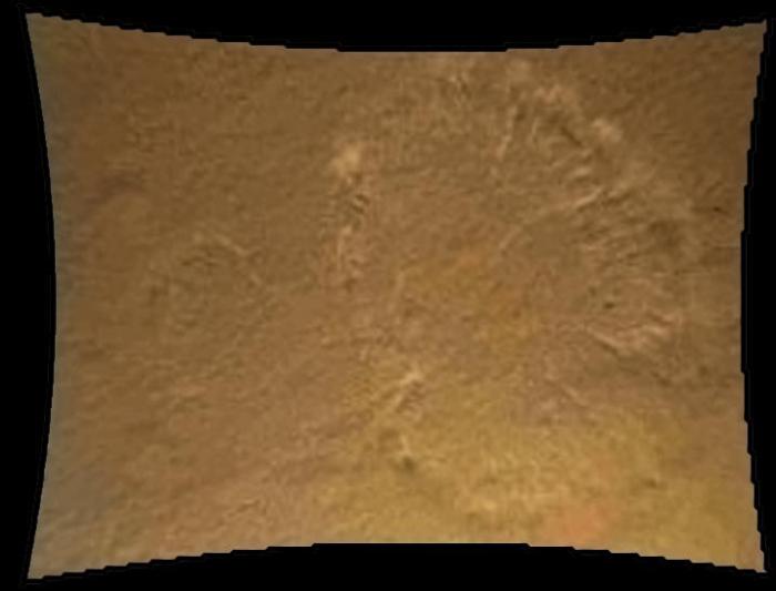 Пыль при посадке на Марс