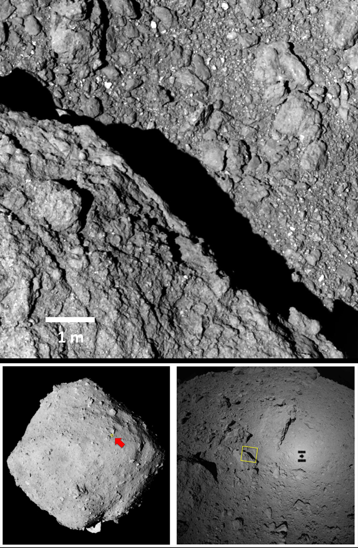 Поверхность астероида Рюгу