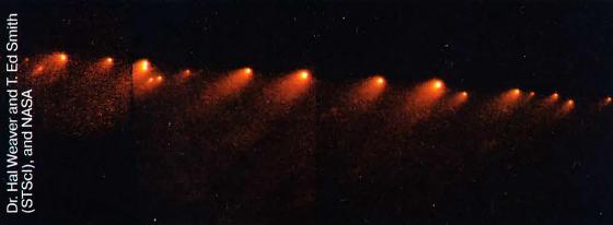 Наблюдать за зрелищем. Комета Шумейкеров-Леви. Шумейкеров-Леви 9. Комета Шумейкеров—Леви 9 (d/1993 f2). Комета Шумейкеров-Леви 9 фото.