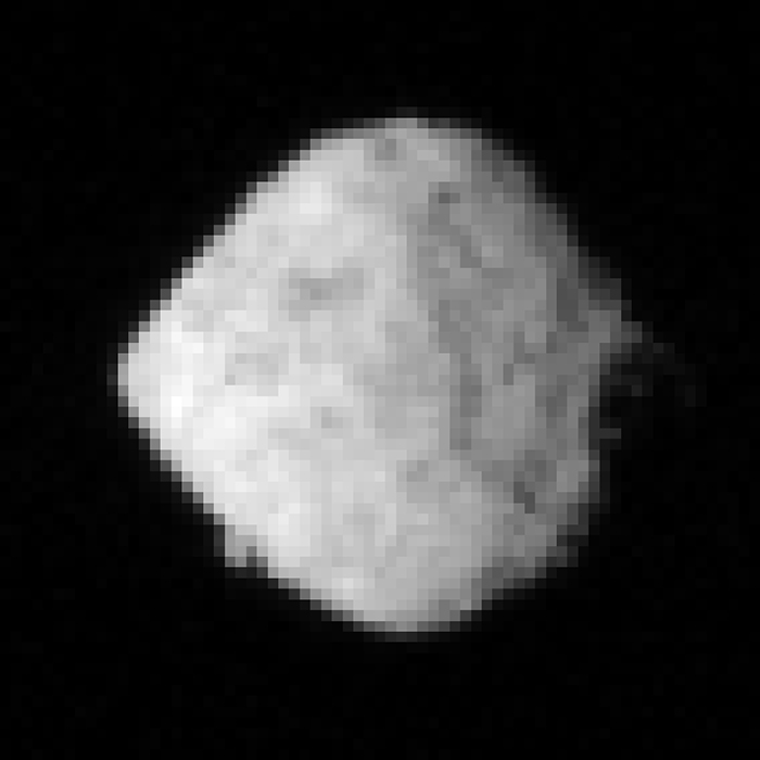 Астероид Бенну размером 50 пикселей